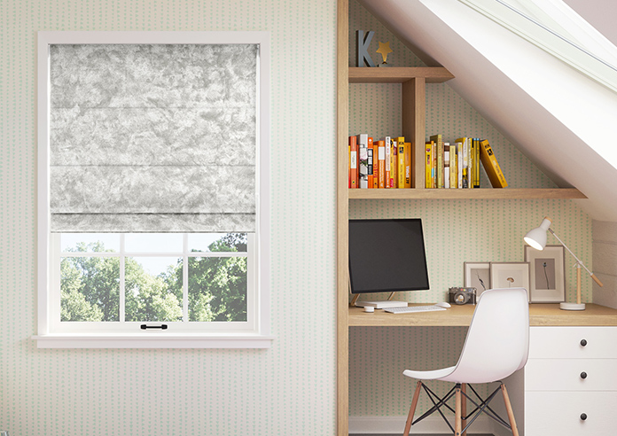 Cyrus Crushed Velvet, Shimmer - Roman Blind - Image 3